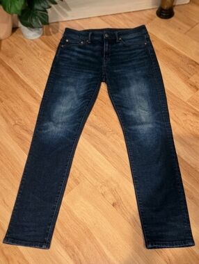 2012 American Eagle Dark Indigo Straight Jeans 30x30 - Mint Stored